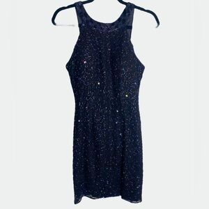 Vintage fully beaded mini dress